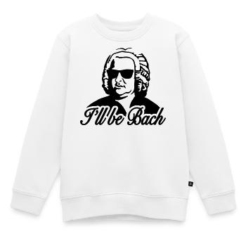 I'll be bach 2b - Kinder Premium Organic Sweatshirt - Weiß - Vorne - AI Model Kid Male (0cm)