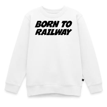 Eisenbahner / Eisenbahnen / Eisenbahn / Bahn - Kinder Premium Organic Sweatshirt - Weiß - Vorne - AI Model Kid Male (0cm)