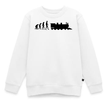 Eisenbahner / Eisenbahnen / Eisenbahn / Bahn - Kinder Premium Organic Sweatshirt - Weiß - Vorne - AI Model Kid Male (0cm)