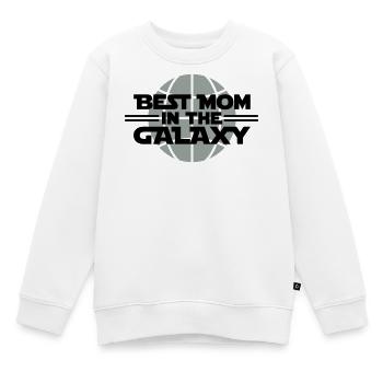 Best Mom In The Galaxy - Kinder Premium Organic Sweatshirt - Weiß - Vorne - AI Model Kid Male (0cm)