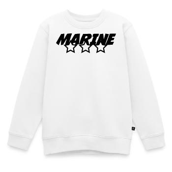 Marin / Marine / Bâteau / Ancre / Mer - Sweat Premium enfant bio - blanc - Devant - AI Model Kid Male (0cm)