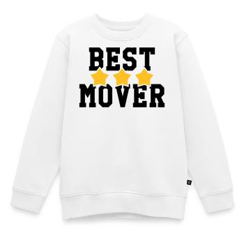 Déménageur / Déménagement / Déménager / Camion - Sweat Premium enfant bio - blanc - Devant - AI Model Kid Male (0cm)