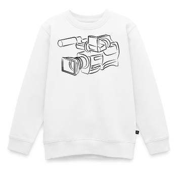 film cinéma - Sweat Premium enfant bio - blanc - Devant - AI Model Kid Male (0cm)