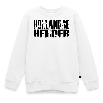 IPO Hollandse Herder - Kinder Premium Organic Sweatshirt - Weiß - Vorne - AI Model Kid Male (0cm)