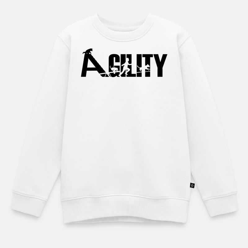 Agility - Sweat Premium enfant bio - blanc