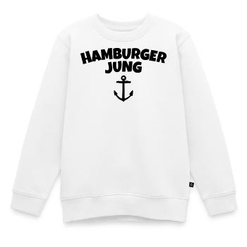 Hamburger Jung aus Hamburg - Kinder Premium Organic Sweatshirt - Weiß - Vorne - AI Model Kid Male (0cm)