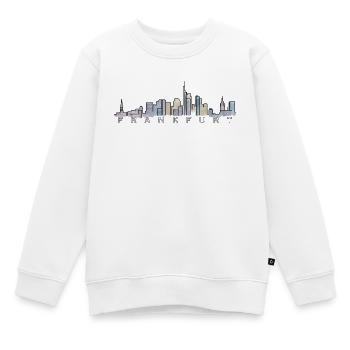 Frankfurt Skyline Marathon - Kinder Premium Organic Sweatshirt - Weiß - Vorne - AI Model Kid Male (0cm)