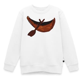 Kanu - Kinder Premium Organic Sweatshirt - Weiß - Vorne - AI Model Kid Male (0cm)