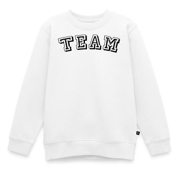 Conception d'équipe - Sweat Premium enfant bio - blanc - Devant - AI Model Kid Male (0cm)