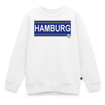 Hamburg , Tradition , Hamburg Fussball Fan (25) - Kinder Premium Organic Sweatshirt - Weiß - Vorne - AI Model Kid Male (0cm)
