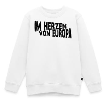 Frankfurt - Im Herzen von Europa - Kinder Premium Organic Sweatshirt - Weiß - Vorne - AI Model Kid Male (0cm)