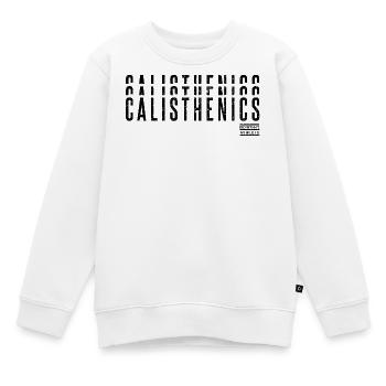 Calisthenics – Bodyweight Athlete - Kinder Premium Organic Sweatshirt - Weiß - Vorne - AI Model Kid Male (0cm)