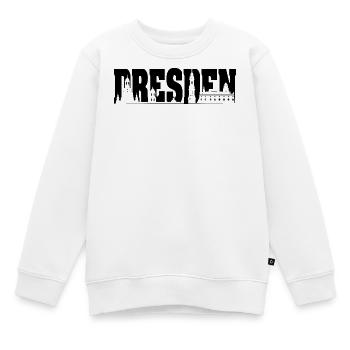 dresden skyline symbol frauenkirche logo - Kinder Premium Organic Sweatshirt - Weiß - Vorne - AI Model Kid Male (0cm)