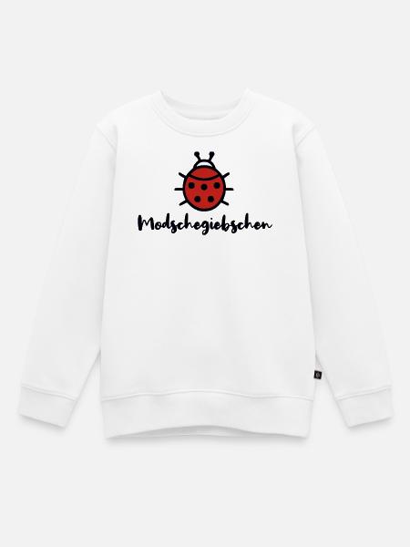 Modschegiebchen Marienkäfer Sächsisch Dialekt - Kinder Premium Organic Sweatshirt - Weiß