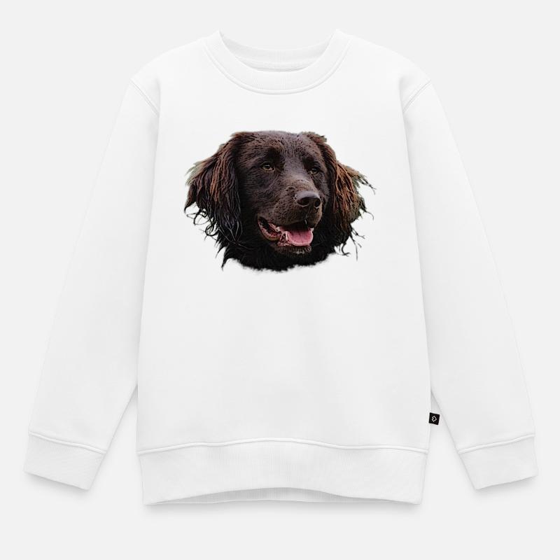 Münsterländer, chiens, chien de chasse - Sweat Premium enfant bio - blanc