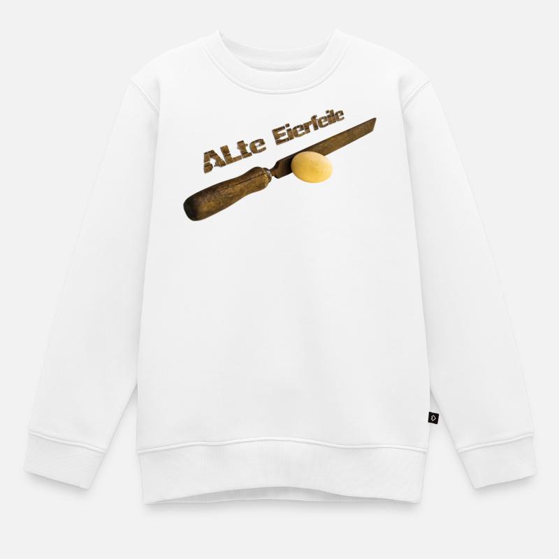 Alte Eierfeile - Kinder Premium Organic Sweatshirt - Weiß