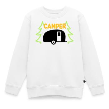 Camper - Urlaubsreif - Kinder Premium Organic Sweatshirt - Weiß - Vorne - AI Model Kid Male (0cm)