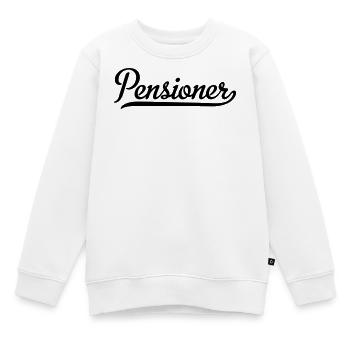 pensioner - Kinder Premium Organic Sweatshirt - Weiß - Vorne - AI Model Kid Male (0cm)