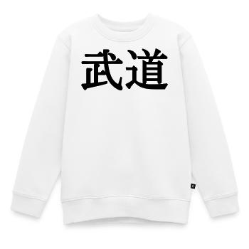 Budo-Bezeichnung für die japanischen Kampfkünste in ka - Kinder Premium Organic Sweatshirt - Weiß - Vorne - AI Model Kid Male (0cm)