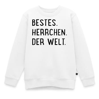bestes herrchen der welt - Kinder Premium Organic Sweatshirt - Weiß - Vorne - AI Model Kid Male (0cm)
