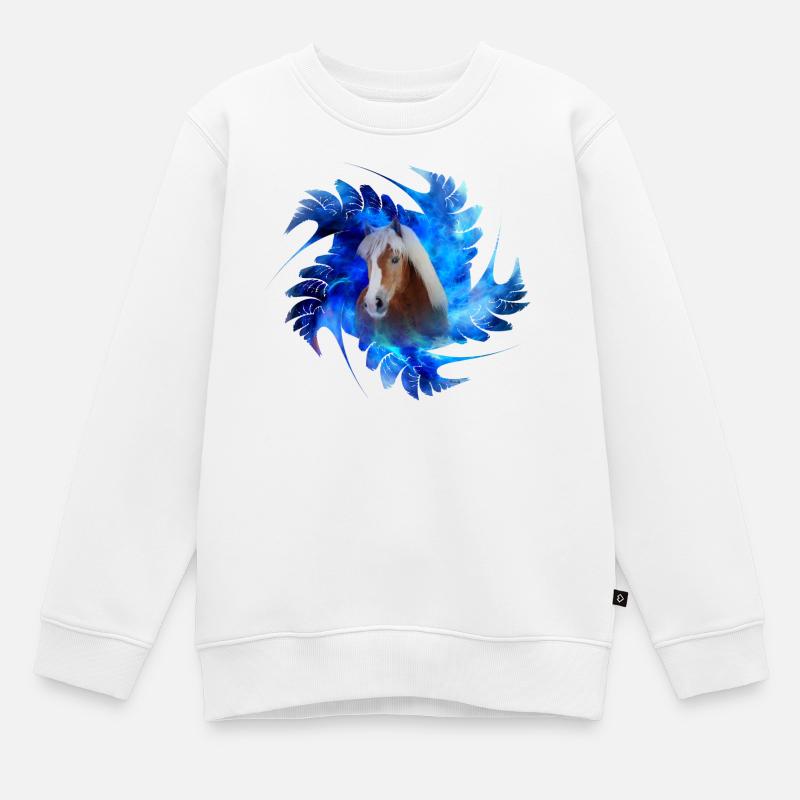 Haflinger Ibiza - Sweat Premium enfant bio - blanc