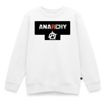 anarchie - Sweat Premium enfant bio - blanc - Devant - AI Model Kid Male (0cm)