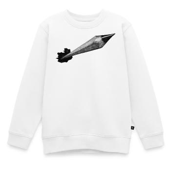 Bleistift - Kinder Premium Organic Sweatshirt - Weiß - Vorne - AI Model Kid Male (0cm)