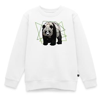 Großer Panda - Kinder Premium Organic Sweatshirt - Weiß - Vorne - AI Model Kid Male (0cm)