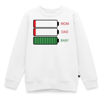 Energie parent - Sweat Premium enfant bio - blanc - Devant - AI Model Kid Male (0cm)