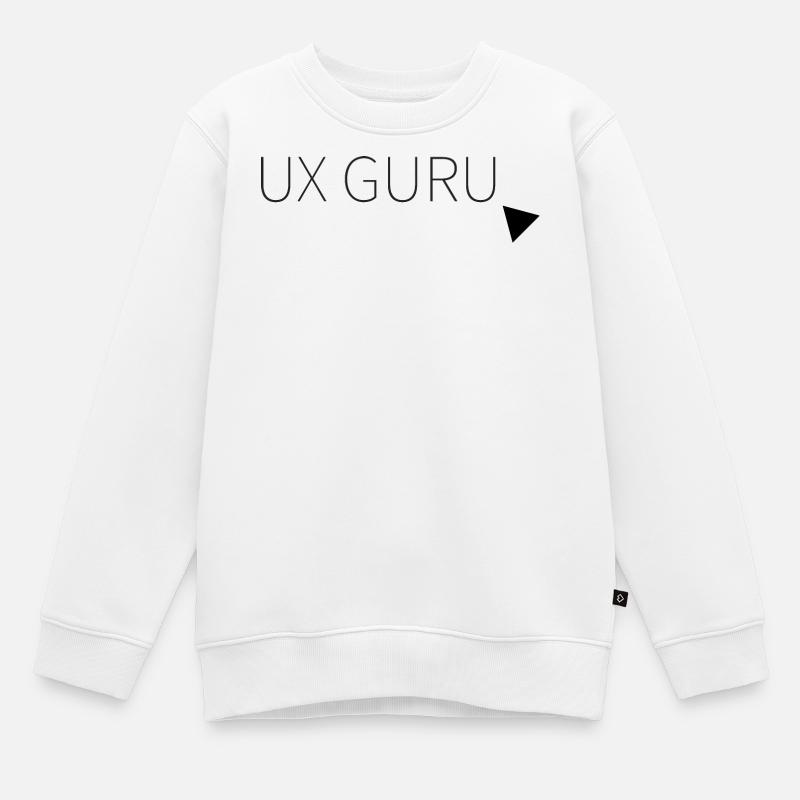 Gourou UX - Sweat Premium enfant bio - blanc
