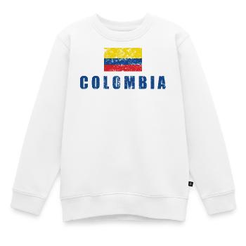 Kolumbien - Kinder Premium Organic Sweatshirt - Weiß - Vorne - AI Model Kid Male (0cm)