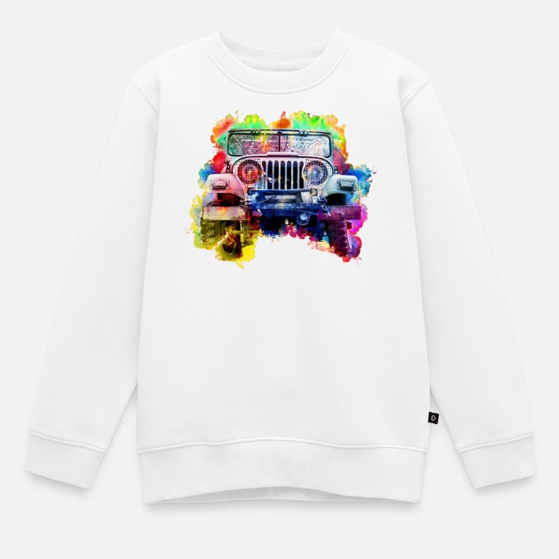 Jeep - Sweat Premium enfant bio - blanc