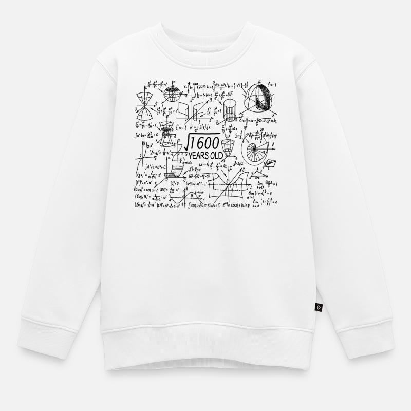40 ans pour les profs de maths et les geeks en maths - Sweat Premium enfant bio - blanc