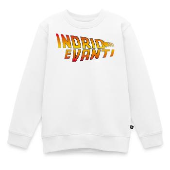 Indrio e vanti - aller et venir - Sweat Premium enfant bio - blanc - Devant - AI Model Kid Male (0cm)