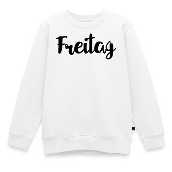 Freitag Wochentag Woche - Kinder Premium Organic Sweatshirt - Weiß - Vorne - AI Model Kid Male (0cm)