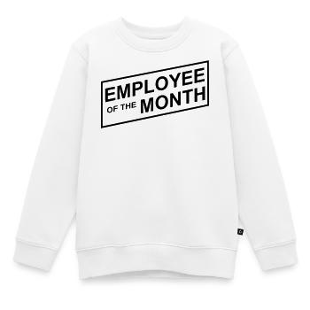 Mitarbeiter des Monats - Kinder Premium Organic Sweatshirt - Weiß - Vorne - AI Model Kid Male (0cm)