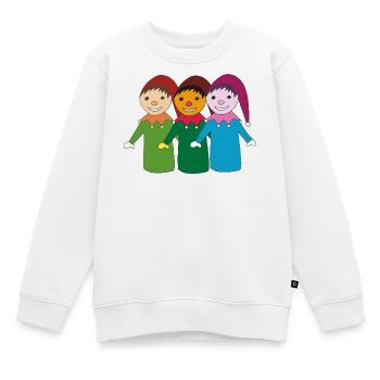 kasper und freunde - Kinder Premium Organic Sweatshirt - Weiß - Vorne - AI Model Kid Male (0cm)