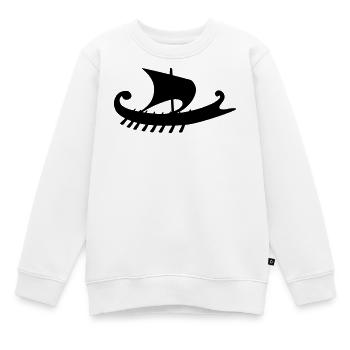 Empuriabrava Schiff w - Kinder Premium Organic Sweatshirt - Weiß - Vorne - AI Model Kid Male (0cm)