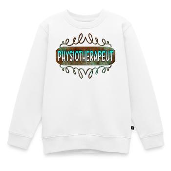Physiotherapeut - Kinder Premium Organic Sweatshirt - Weiß - Vorne - AI Model Kid Male (0cm)
