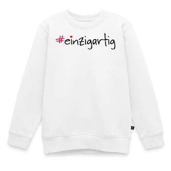 #einzigartig - Kinder Premium Organic Sweatshirt - Weiß - Vorne - AI Model Kid Male (0cm)
