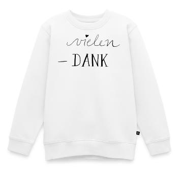 vielen Dank - Kinder Premium Organic Sweatshirt - Weiß - Vorne - AI Model Kid Male (0cm)