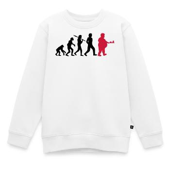 Fast Food Evolution - Kinder Premium Organic Sweatshirt - Weiß - Vorne - AI Model Kid Male (0cm)