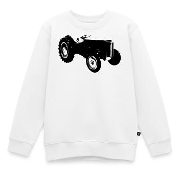 vieux tracteur vieux tracteur - Sweat Premium enfant bio - blanc - Devant - AI Model Kid Male (0cm)