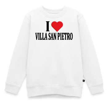 T-Shirt Ich liebe Villa San Pietro T-Shirt Sardinien - Kinder Premium Organic Sweatshirt - Weiß - Vorne - AI Model Kid Male (0cm)