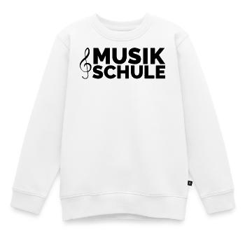 musikschule musiker Lehrer lernen Symbol Piano - Kinder Premium Organic Sweatshirt - Weiß - Vorne - AI Model Kid Male (0cm)