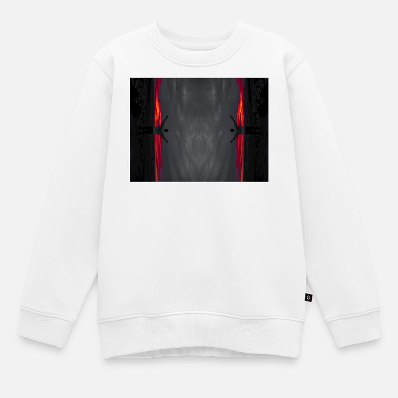 Les mains vers le ciel - Sweat Premium enfant bio - blanc