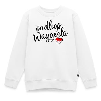 oadligs Waggerla - Kinder Premium Organic Sweatshirt - Weiß - Vorne - AI Model Kid Male (0cm)