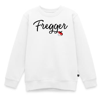 Fregger - Kinder Premium Organic Sweatshirt - Weiß - Vorne - AI Model Kid Male (0cm)