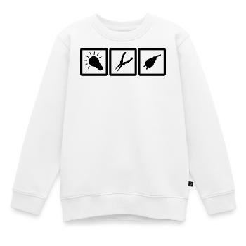 Electrical Engineering Symbols - Kids Premium Organic Sweatshirt - white - Front - AI Model Kid Male (0cm)