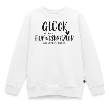 Bundeskanzler Olaf Scholz SPD Politik - Kinder Premium Organic Sweatshirt - Weiß - Vorne - AI Model Kid Male (0cm)